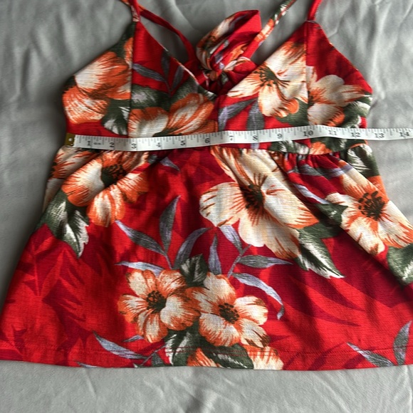 Cotton On - Red Floral Pattern Top - Picture 7 of 7